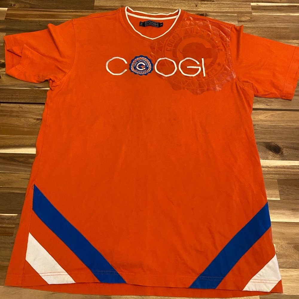 Men’s Coogi Australia Shirt, Orange - Size XXL